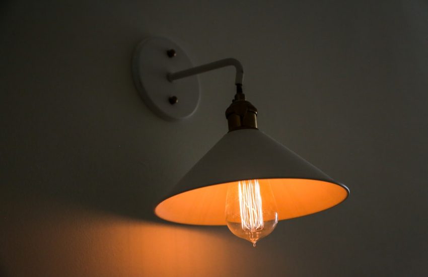 Photo minimalist wall sconce